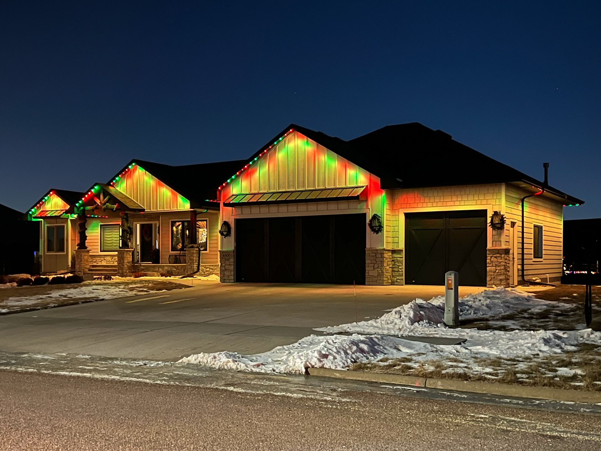 Permanent lighting project by The Light Guys